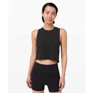 ✨Lululemon Cut Back Crop Black Sz Small Tank Top✨